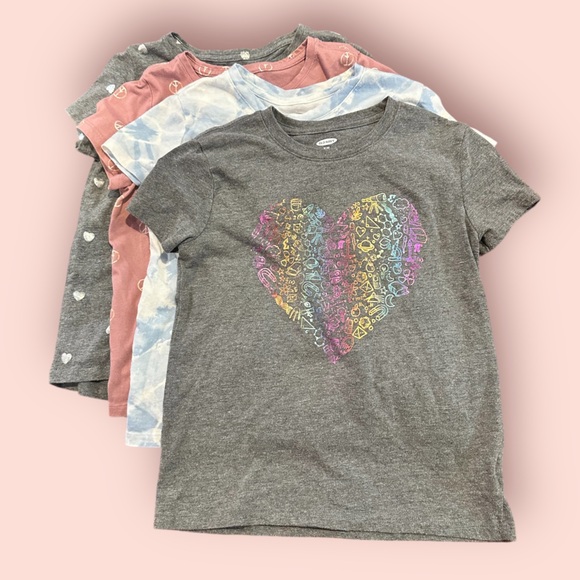 Set of 4 Girls Short Sleeve Tees - Picture 2 of 14